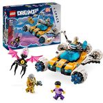 LEGO DREAMZzz Der Weltraumbuggy von Mr. Oz, Set mit Spielzeug-Auto oder Space Shuttle, inklusive Minifiguren Mr. Oz, Albert und Jayden, Weltraum-Geschenk für Jungen und Mädchen ab 8 Jahren 71475