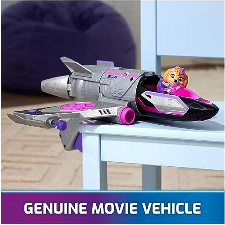 Spin Master Spielzeug-Flugzeug Paw Patrol - Movie II - Skyes Deluxe Jet-Flieger, inkl. Skye Figur, mit Licht- und Soundeffekt – Bild 10