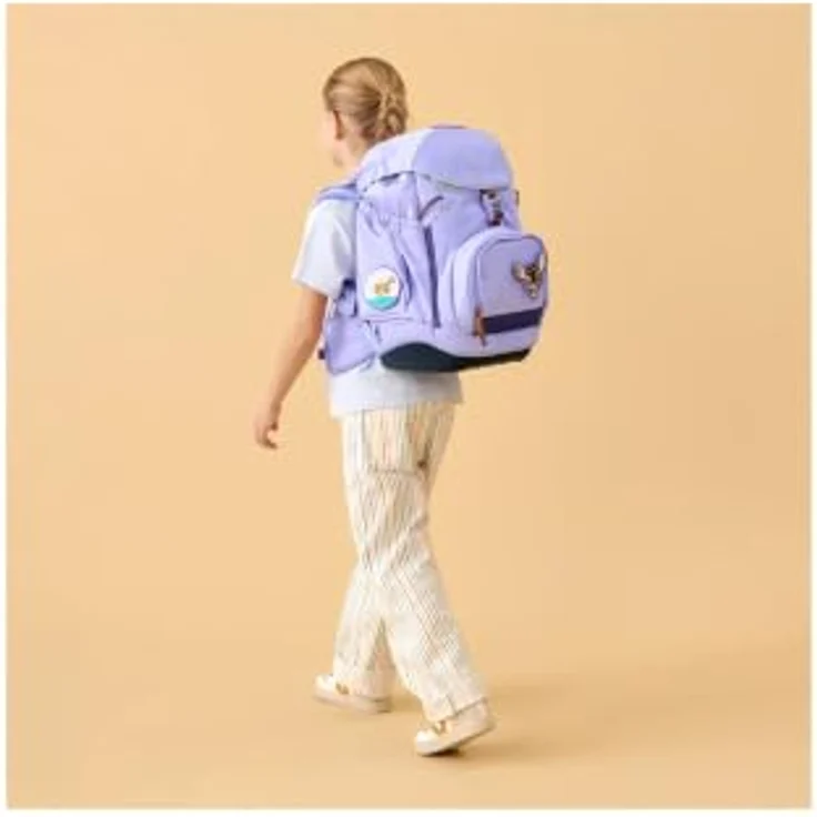 ergobag ergobag pack Schulrucksack-Set WaldBärsucher, höhenverstellbar, mit 22 Litern Volumen, recyceltem wasserabweisendem Polyester – Bild 6