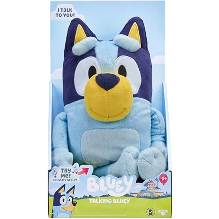 BlueY sprechender Teddybär, 31 cm, mehrsprachig mit neun Repliken, Schwarz – Bild 2