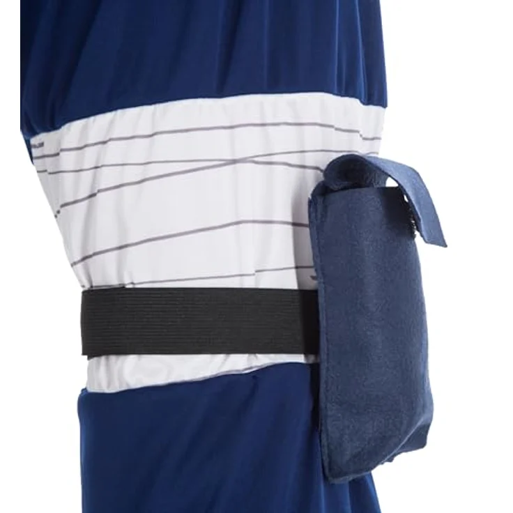 Chaks Kakashi Hatake Kostüm Jungen, offizielles Naruto Outfit mit 8-teiligem Zubehör, Größe 152 cm für Karneval & Comic Con – Bild 4