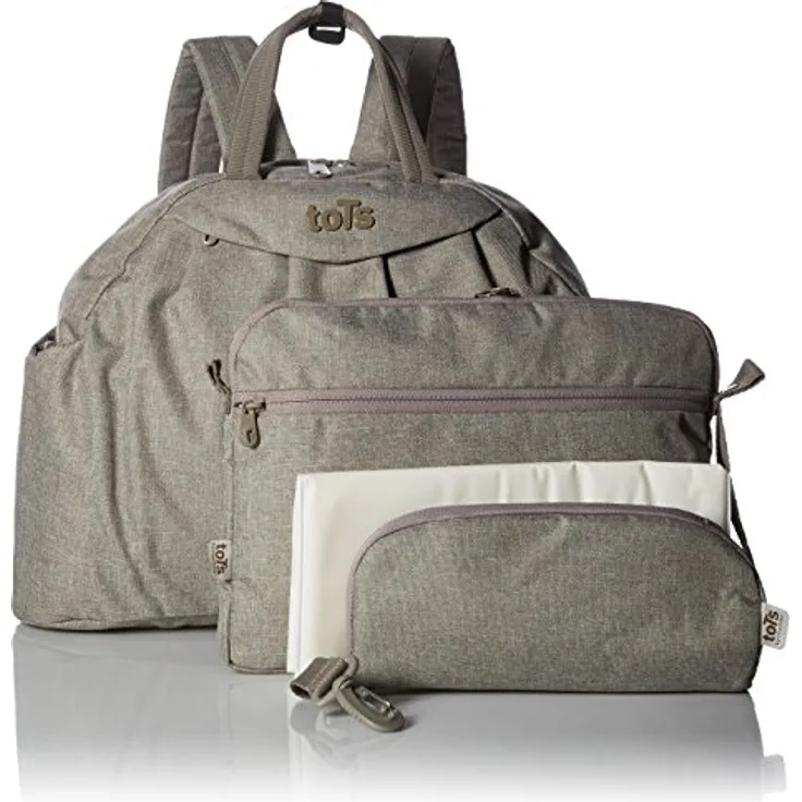 Wickeltasche Chic, beige , Bag in Bag, 45x14x32 cm, viele Accesoires