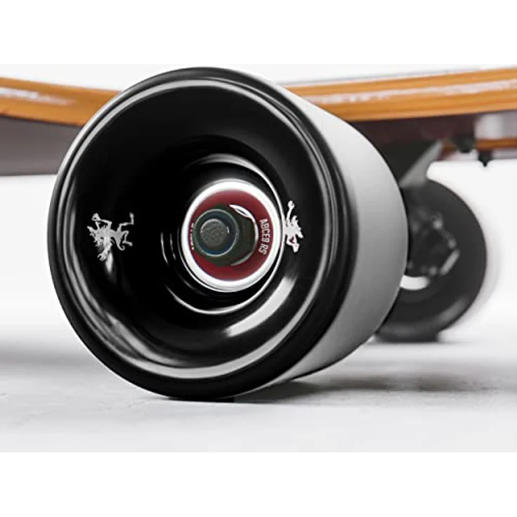 Apollo Longboard, Komplettboard mit Deck aus Bambus & Fiberglas, High-End Board mit ABEC 9 Kugellager, Flex 2 Longboards für Jugendliche und Erwachsene, Profi-Cruiser – Bild 5
