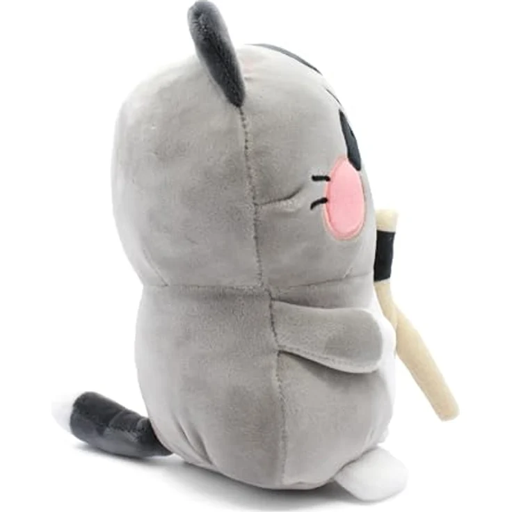 Joytoy Funny Cats 24181, Plüsch-Katze mit Chopsticks, 25 cm, gelb und grün – Bild 3