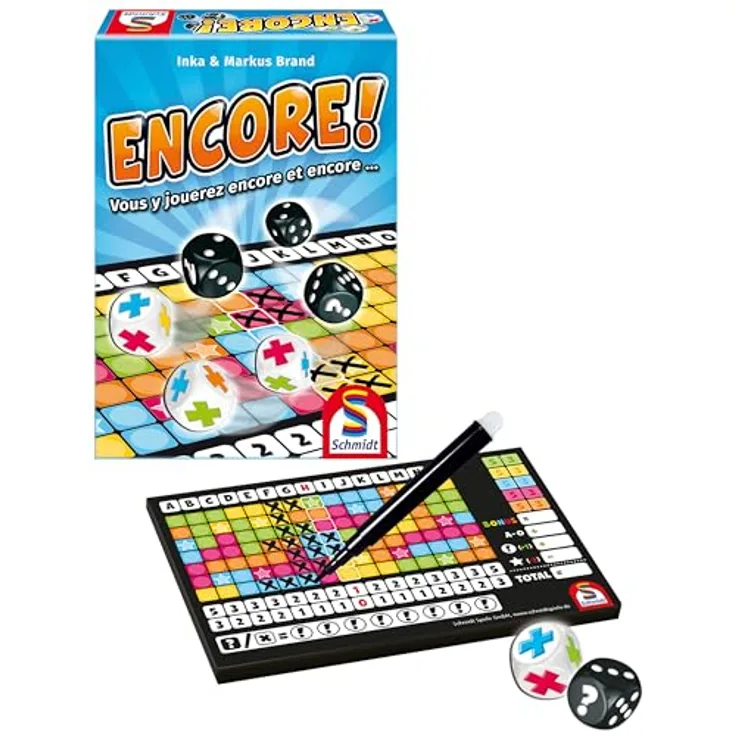 Schmidt Spiele 88163 NOCH, Würfelspiel für 2-8 Spieler mit gleichzeitigem Spielverlauf