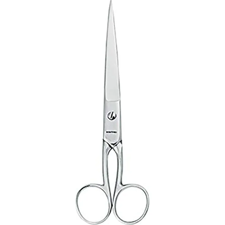 WEDO Papierschere Metallschere 17,8 cm, rostfrei und präzise aus besten Stahl, silber