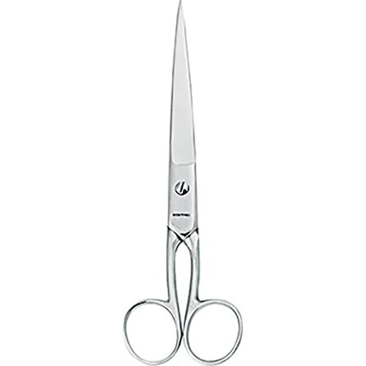 WEDO Papierschere Metallschere 17,8 cm, rostfrei und präzise aus besten Stahl, silber – Bild 1