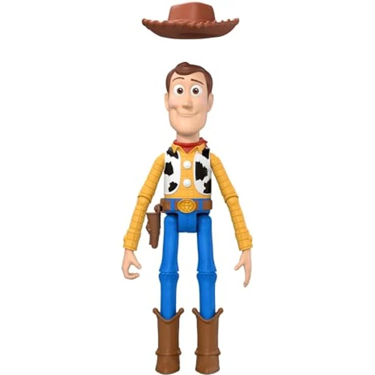 Mattel Disney Pixar Toy Story 5 Holzfigur Woody, 18 cm mit 14 beweglichen Gelenken, für Kinder ab 3 Jahren – Bild 3