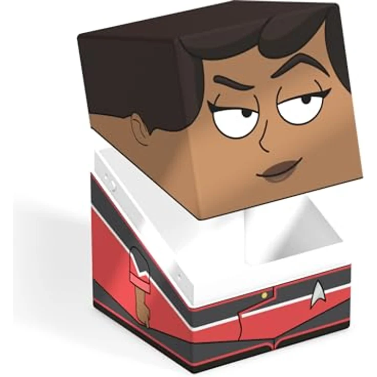 Squaroes Squaroe Star Trek: Lower Decks™ ST001 Beckett Mariner, Sammelbox für TCG-Decks mit Platz für bis zu 100 Karten, aus 78 % erneuerbaren Rohstoffen – Bild 4