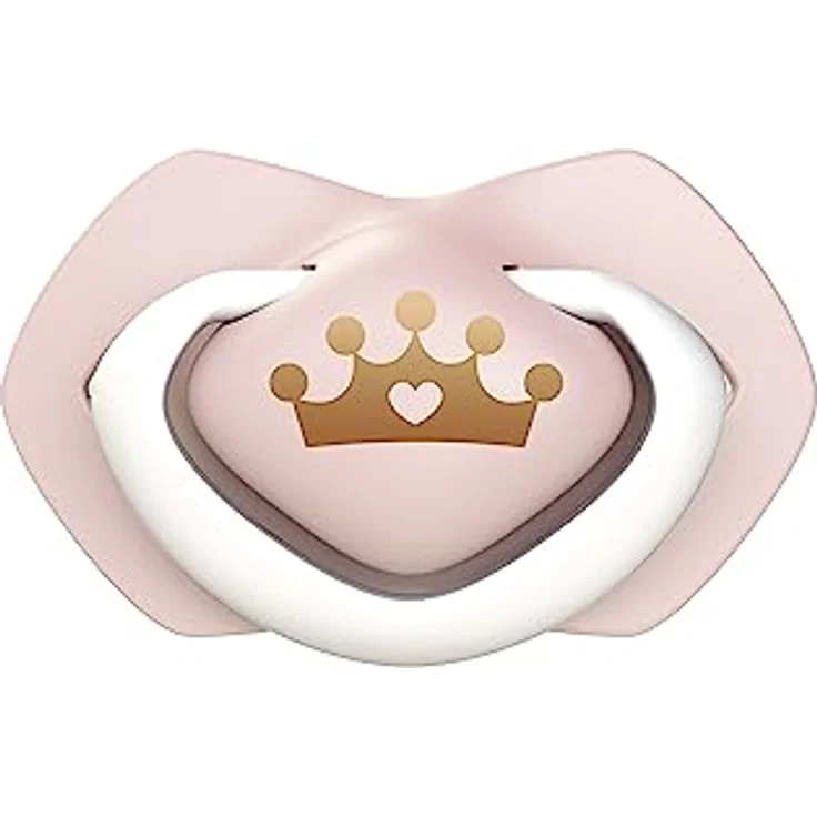 Canpol babies Silikon Schnuller, 2 Stück (0-6 m, Royal Baby Girl) – Bild 3