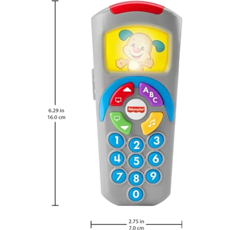 Fisher-Price Hündchen-Fernbedienung Lernspielzeug mit Musik und Lichtern für Babys, Französisch-Version, HXB87, ab 6 Monaten – Bild 5
