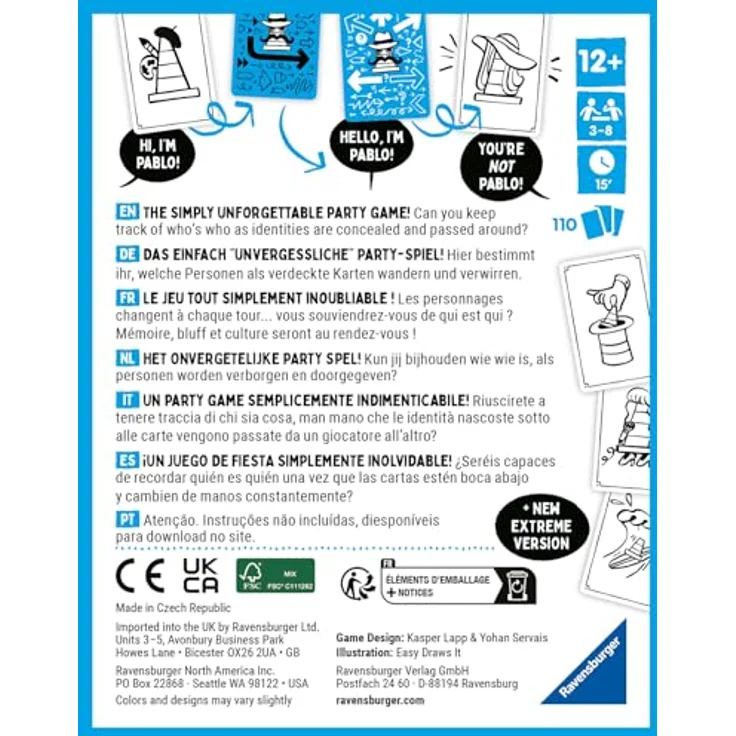 Ravensburger That's not a hat - Incognito, Brettspiel mit 110 Karten und Regeln für unvergessliche Partien – Bild 6