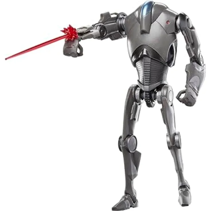 Star Wars The Black Series Super-Kampfdroide, Action-Figur 15 cm, Angriff der Klonkrieger mit Premium-Design und beweglichen Gelenken