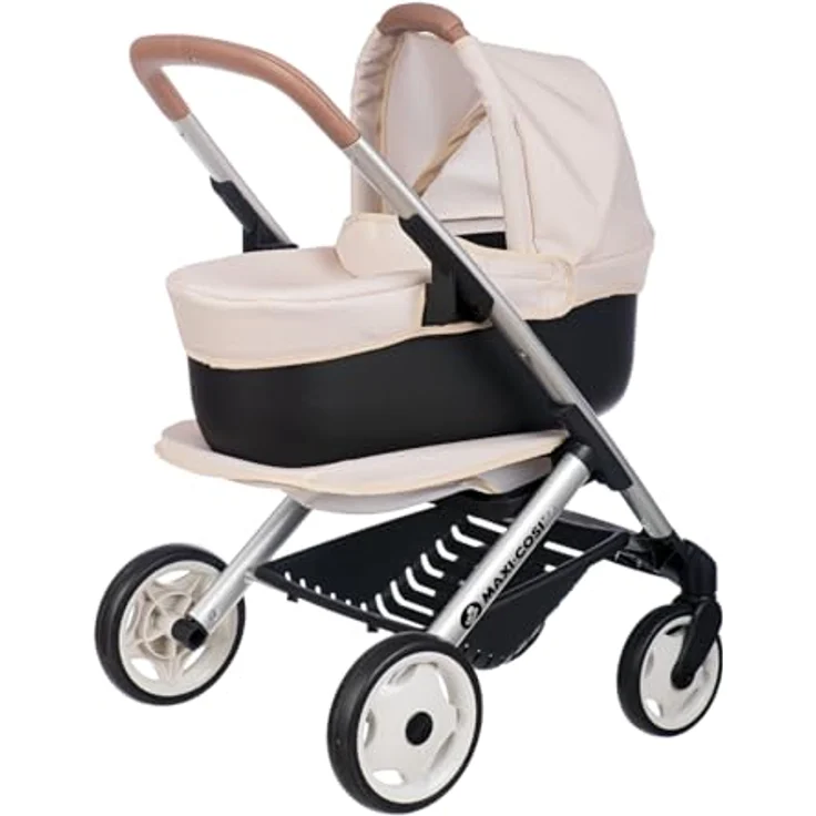Smoby Kombi-Puppenwagen Maxi-Cosi 3-in-1, vielseitiger Puppenwagen mit Tragekorb für Puppen bis 42 cm, Made in Europe – Bild 1