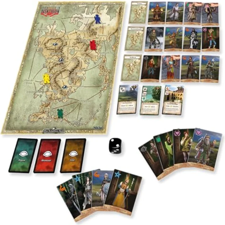 Ulisses Spiele Abenteuer in Aventurien - Brettspiel, Interaktive Spielfunktionen für unterwegs, tragbar – Bild 6
