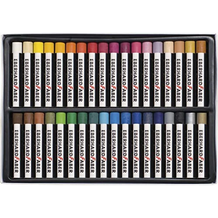 Eberhard Faber 522036 Ölpastellkreide Artist Color, 36 bruchsichere Ölkreiden, 11 mm, extrem farbintensiv und fingervermalbar – Bild 2