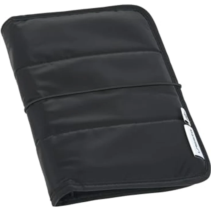 Lässig Casual Wickeltasche mit wasserabweisender Wickelunterlage, Fach für Feuchttücher und praktischem Schnullerhalter, grau – Bild 1