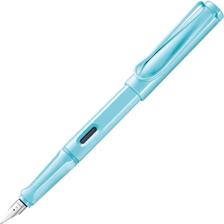 Lamy Füller Safari Aquasky F, ergonomisches Design mit polierter Stahlfeder, nachfüllbar, blau – Bild 1
