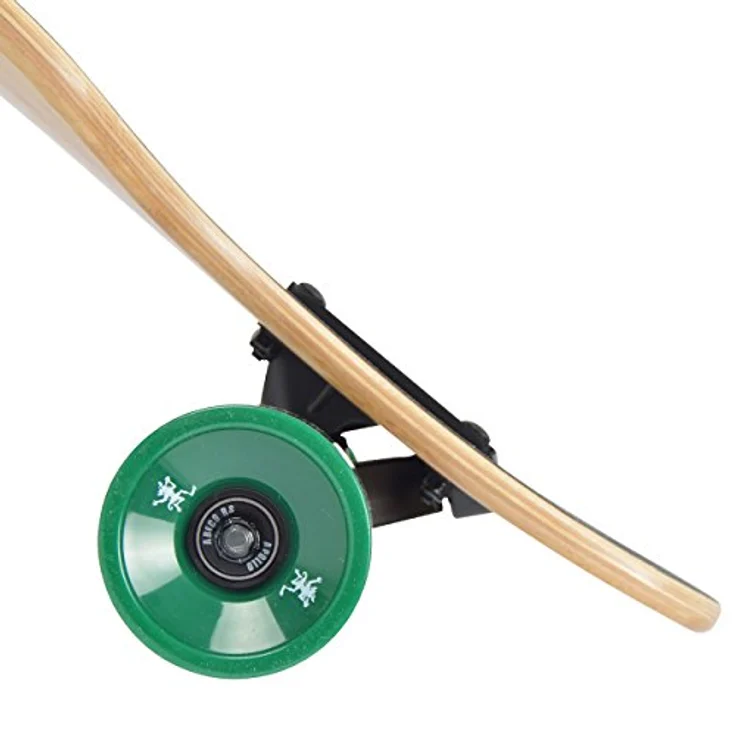 Apollo Longboard Flores, Twin-Tip Drop-Through Freeride Cruiser Board in Schwarz – Bild 3