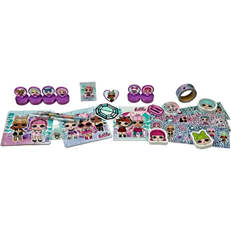 Undercover LOMO8025- LOL - Adventskalender für Kinder, Mehrfarbig, gefüllt mit 24 Schreibwaren und kleinen Spielzeugen, Bunt – Bild 3