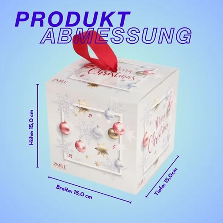 ZMILE COSMETICS Adventskalender Cube 'Merry Christmas', 24-tlg, vegane Kosmetik – Bild 6