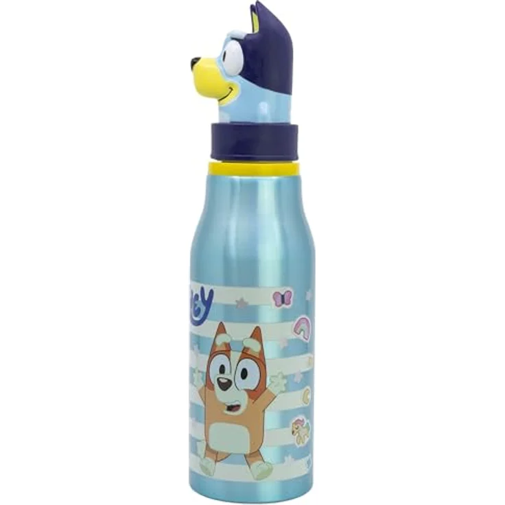 Stor Wiederverwendbare Aluminiumflasche mit 3D-Figur, 690 ml, Blau, BPA-frei, ideal für Kinder – Bild 2
