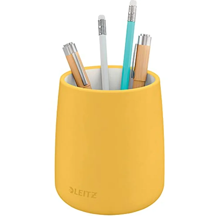 Leitz Stifteköcher, Stiftehalter aus Keramik, Warmes Gelb, Cosy-Serie, 53290019 – Bild 5