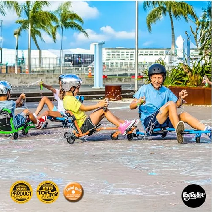 EzyRoller Drifter X Trike Dreirad Drift Kinderfahrzeug Spielgeräte für draußen Dreirad Kinder Dreiradscooter 4 - 14 Jahre orange - Preisvergleich – Bild 7