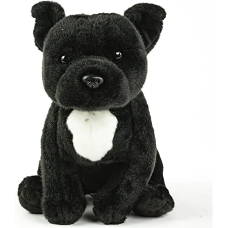 Teddys Rothenburg Pitbull/American Staffordshire Terrier 30 cm schwarzes Kuscheltier Hunde Plüschhund Stoffhund – Bild 2