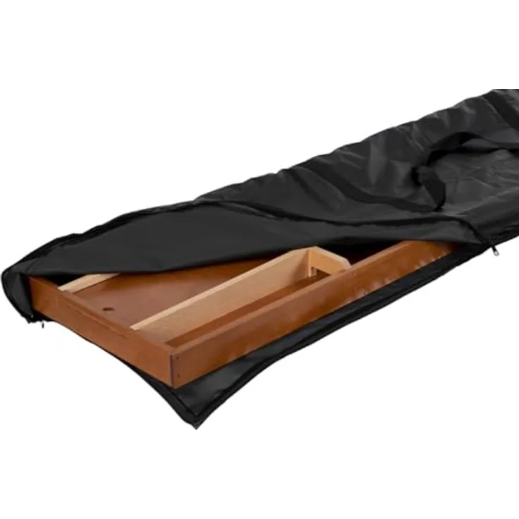 Engelhart 340659, Schwarze Hülle für Shuffleboard-Spiel, Schutz vor Staub und Feuchtigkeit, Maße: 202 x 44 x 8 cm