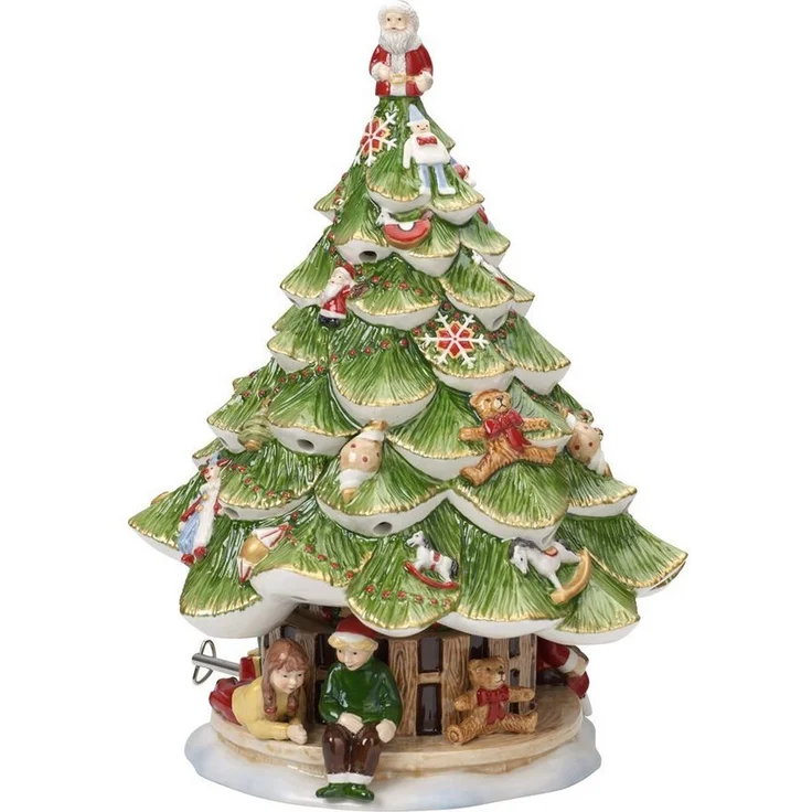 Villeroy & Boch Spieluhr Villeroy & Boch Christmas Toys Memory Spieluhr, hochwertiges Porzellan, spielt "Oh Tannenbaum", weihnachtliche Geschenkverpackung – Bild 1