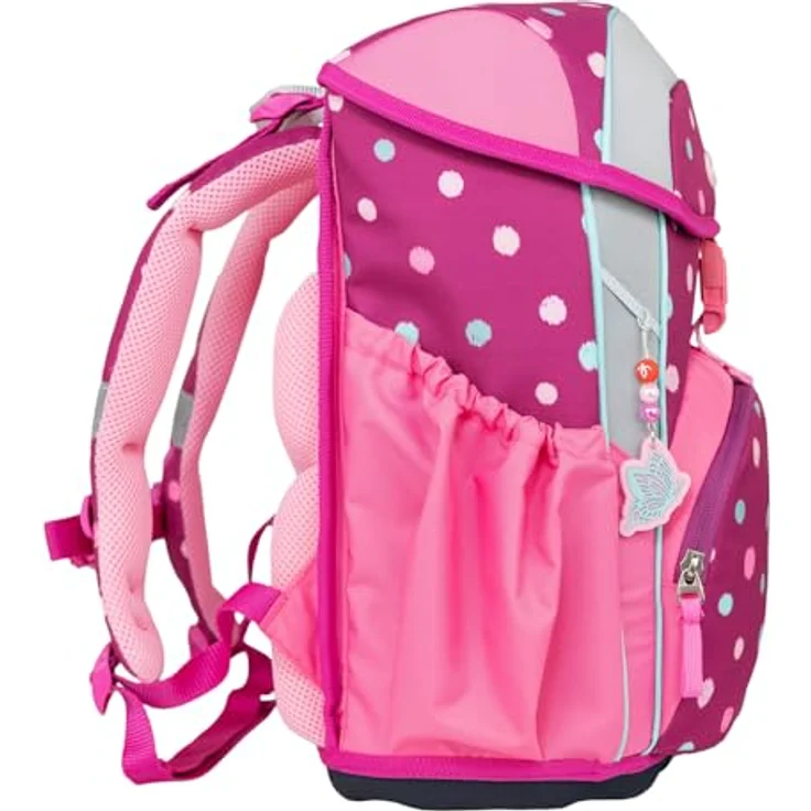 Belmil Schulranzen Kinderrucksack Maxi, ergonomisches 5-tlg. Set mit Brustgurt und 22 L Stauraum, wasserabweisend, reflektierende Elemente, ergonomische Rückenpolsterung – Bild 7