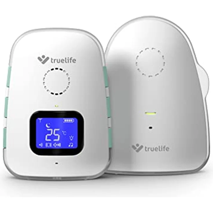 TrueLife Babyphone NannyTone VM3, Reichweite bis 300 m in Gebäuden, 2-tlg. Set, Bidirektionale Signalübertragung, Langlebige wiederaufladbare Batterie – Bild 2