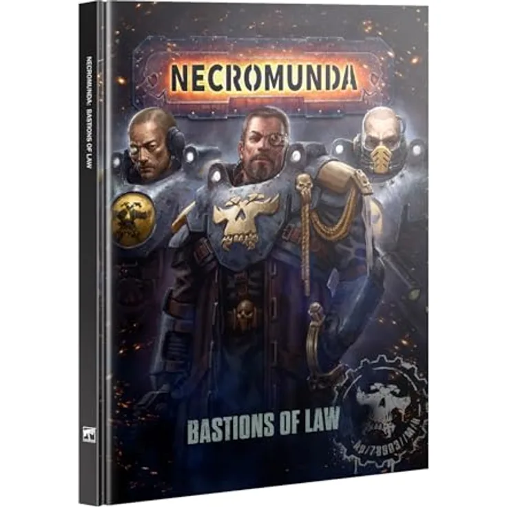 Games Workshop Necromunda Bastions of Law Regelbuch Erweiterung für Palanite Enforcer Patrouillen mit zusätzlichen Szenarien und Regeln