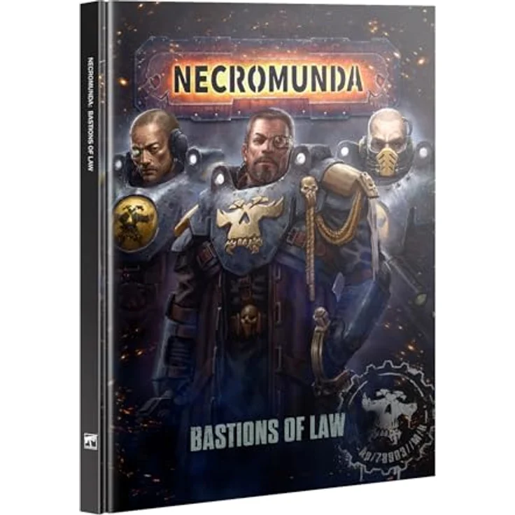 Games Workshop Necromunda Bastions of Law Regelbuch Erweiterung für Palanite Enforcer Patrouillen mit zusätzlichen Szenarien und Regeln