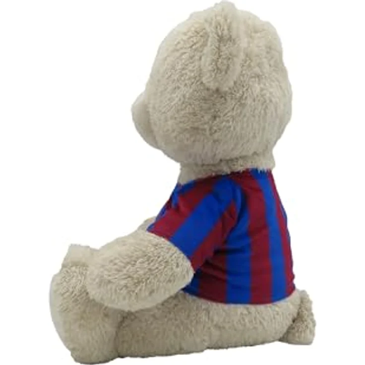CyP Brands FC Barcelona Plüschbär, 35 cm mit Barça-T-Shirt, Beige, offizielles Produkt – Bild 5