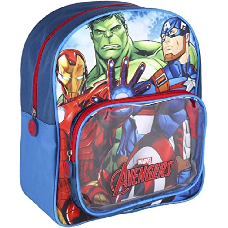 The AVENGERS Schulranzen, praktischer Rucksack für den Schulalltag, blau