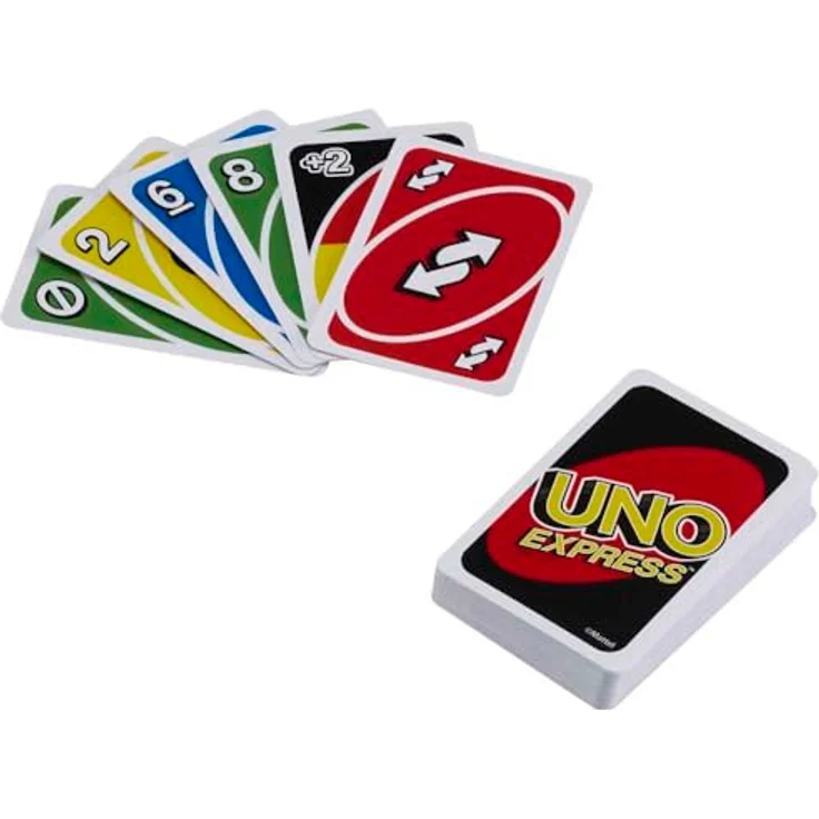 UNO Express, Brettspiel für 2-4 Spieler, schneller Spielablauf, 56 Karten – Bild 3