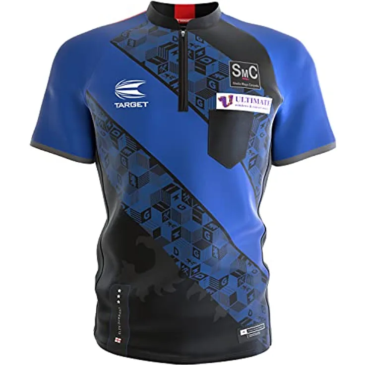 Target Darts - Coolplay kragenloses Glen 'Duzza' Durrant 2022 Pro Dartshirt - Shirt XXL