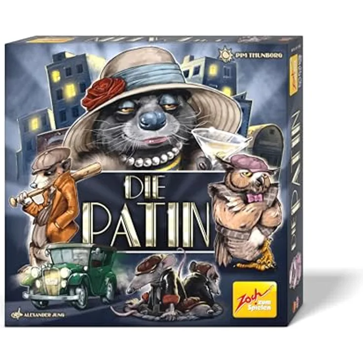 Zoch Die Patin - Knallhartes Strategiespiel ab 12 Jahren, taktisches Brettspiel für 2-5 Spieler, ca. 30 Min. Spiel-Dauer, Made in Germany