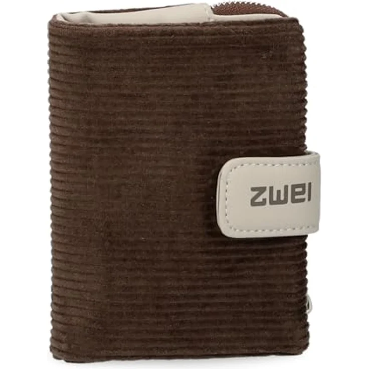 Zwei Mademoiselle Geldbörse, Kinderportemonnaie 10 cm, braun, 100% Polyurethan – Bild 1