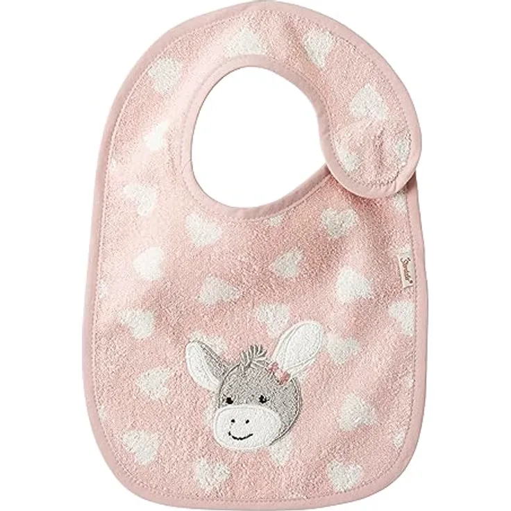 Sterntaler Baby Lätzchen mit Klettverschluss Esel Emmi Girl Herzen flora rose