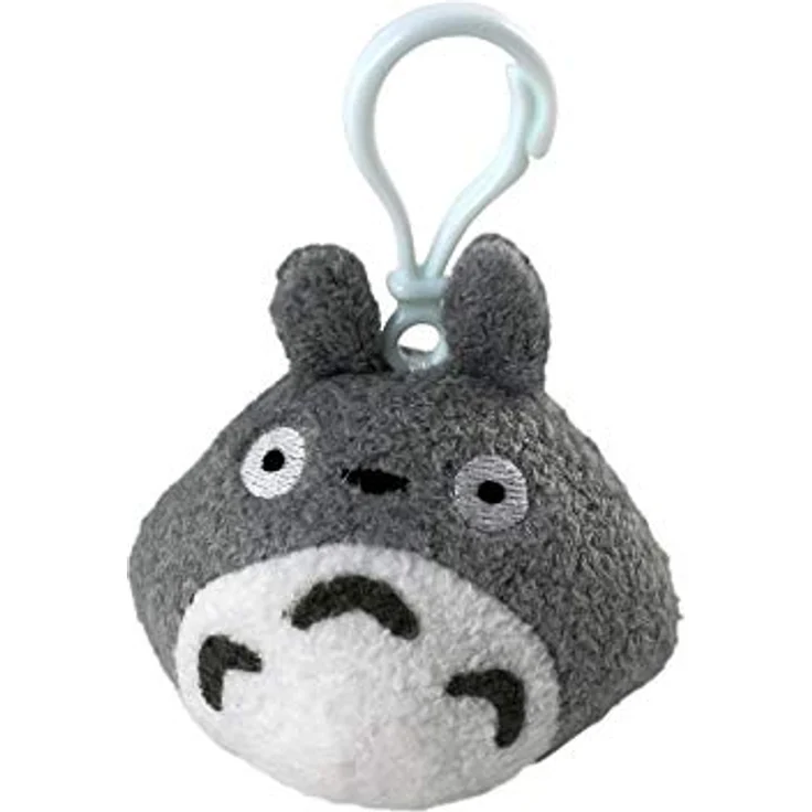 Sun Arrow Mein Nachbar Totoro Plüsch-Anhänger, schwarzer Schlüsselanhänger aus 100% Polyester mit Plastikclip, robust und langlebig – Bild 1