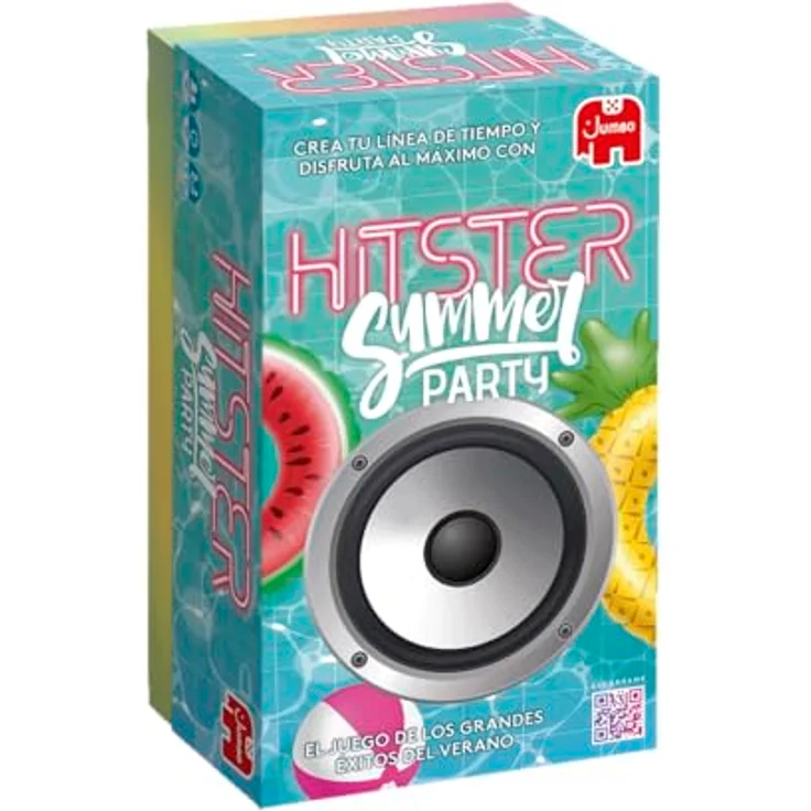 Hitster Summer Party Brettspiel für Erwachsene, über 300 musikalische Sommerhits, Spanische Version, für 2-10 Spieler, ab 16 Jahren – Bild 1