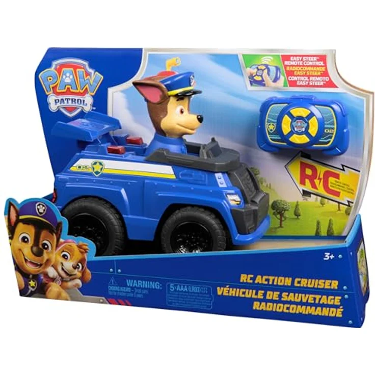 Amigo Paw Patrol RC Chase, ferngesteuertes Polizeiauto mit LED-Lichtern für Kinder ab 3 Jahren – Bild 10
