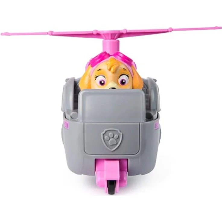 Spin Master PAW Patrol Sust. Basic Vehicle Skye, Spielzeug-Helikopter aus recyceltem Material, ca. 13 cm mit Skye-Figur – Bild 5