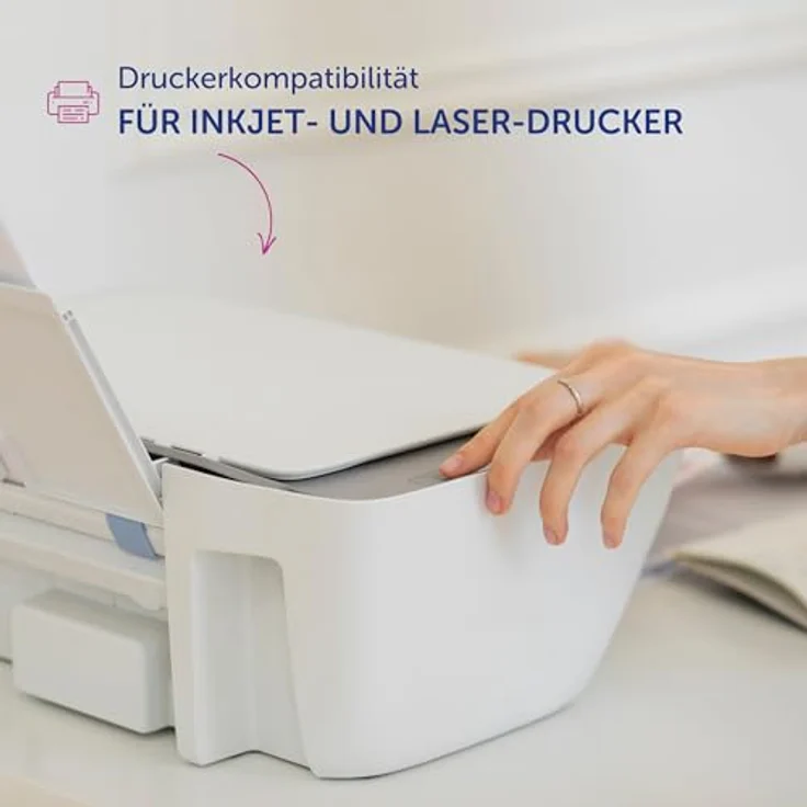 AVERY Zweckform Namensetiketten, 160 Stück, weiß, 74,0 x 34,0 mm, bedruckbar mit InkJet und Laser, ablösbar – Bild 7