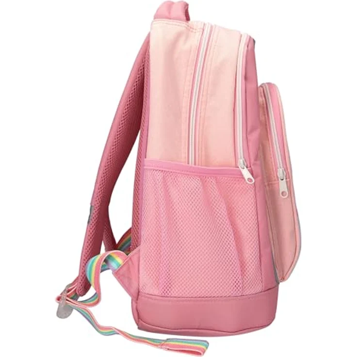Depesche 14038 Ylvi Sugar Pop, Schulrucksack in Rosa mit Einhorn Motiv, glitzernden Details und verstellbaren Trägern – Bild 3