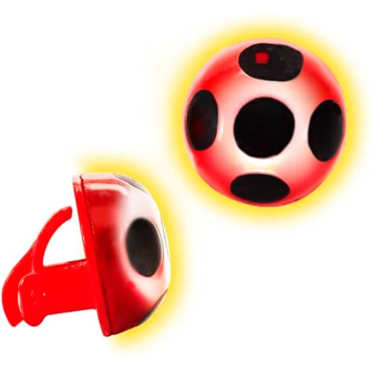 BANDAI Miraculous Ladybug Verwandlungsset, Kostüm mit Yo-Yo-Telefon (spricht Französisch), Maske, Handschuhe und leuchtenden Ohrringen, Spielzeug für Kinder ab 4 Jahren, P50619 – Bild 4