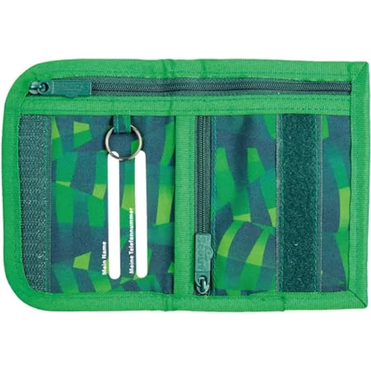 Undercover Scout Brustbeutel Danger Dino, Camouflage Grün, mit Reißverschluss, Schlüsselring, 13,5x11x1 cm, Namensfeld und Klarsichtfach – Bild 2